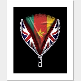 Cameroonian Flag  Cameroon Flag zipped British Flag - Gift for Cameroonian From Cameroon Posters and Art